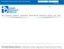 Tablet Screenshot of healthra.org